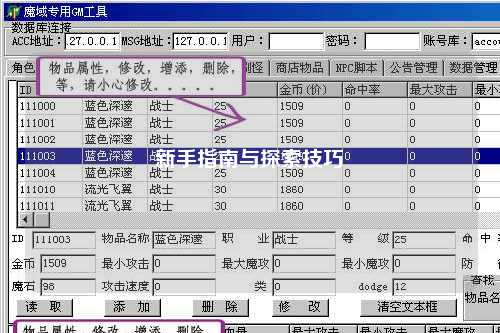 新手指南与探索技巧